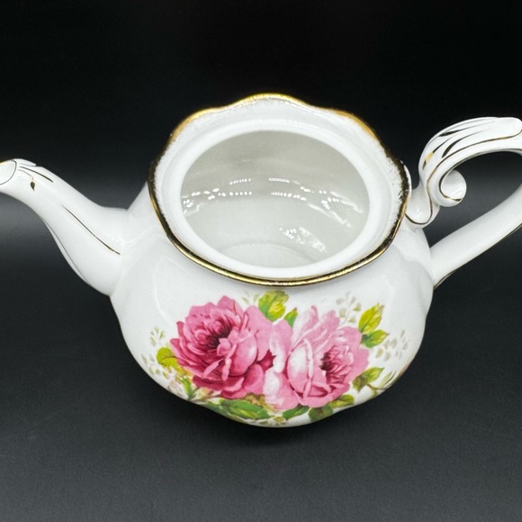 Royal Albert American Beauty Medium Teapot Bone China England - Picture 3 of 7